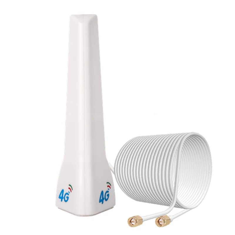 4G LTE External Antenna 29dBi SMA Male CRC9 TS9 Connector With Dual 2M Meter Extension Cable for Router Modem