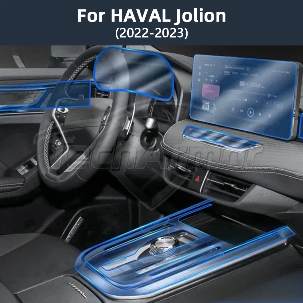 Film de protection anti-rayures en TPU pour intérieur de voiture, pour Haval Jolion 2022 – 23, autocollants de protection transparents anti-déchirure, accessoires