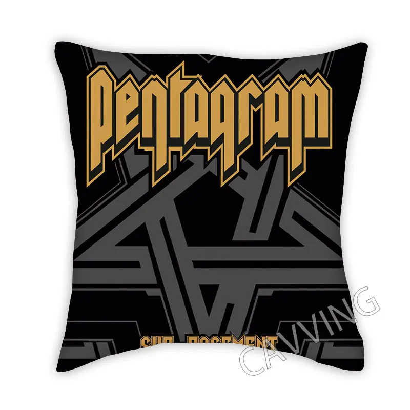 

Pentagram band 3D Printed Polyester Decorative Pillowcase Throw Pillow Cover Square Zipper Cases Fan Gifts Home Decor