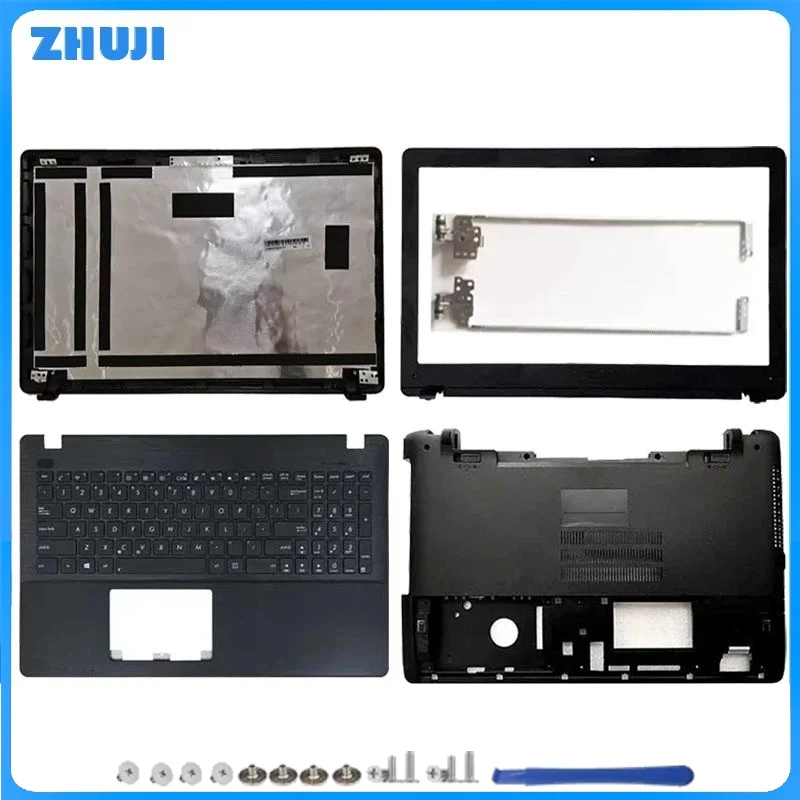 

For X550 X550C A550 F550 X550V Y581C New Laptop LCD Back Cover Front Bezel Upper Palmrest Bottom Base Case Keyboard Hinges