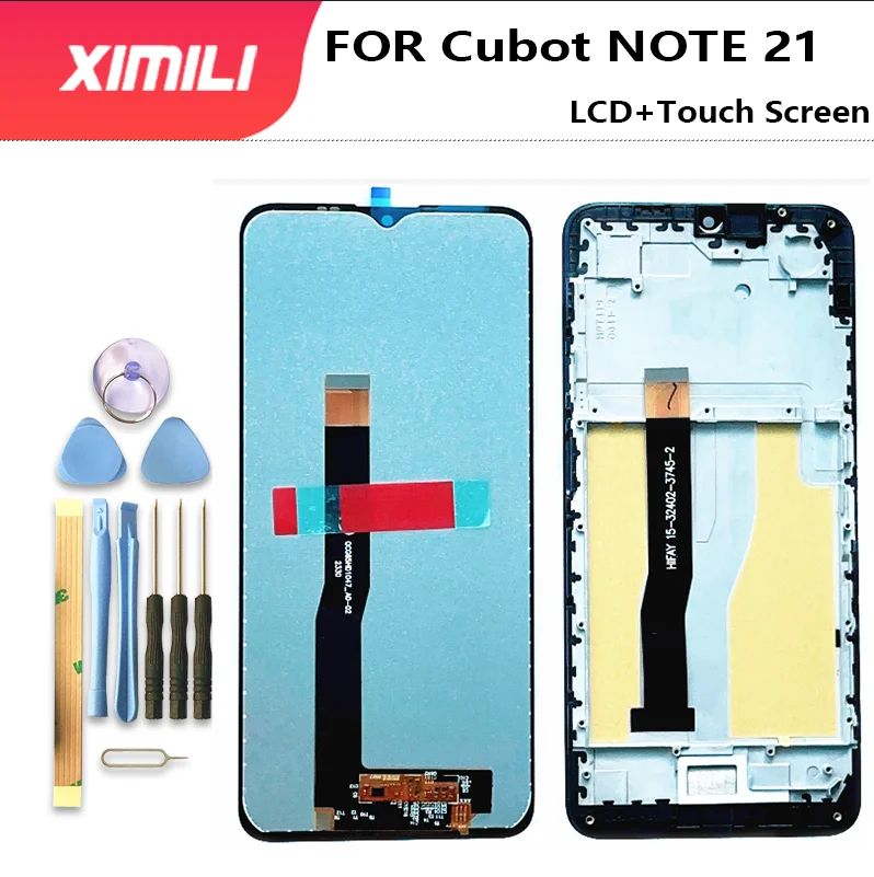 New Original Touch Screen For Cubot Note 21 LCD Display With Frame Perfect Replacement Parts