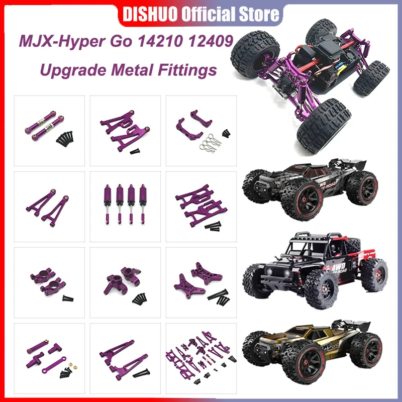 MJX-piezas De Repuesto Originales Hyper Go, 1/14 14210.14209, Kits Modificados, Drift RC Cars, Accesorios, Actualización Metal