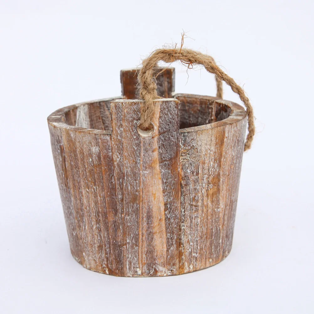 

Wooden Succulent Planters Vintage Wall Mounted Hanging Flower Pots Indoor Decor Multi Functional Planter Holder Ornamental