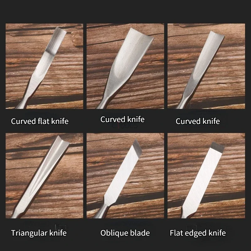 Wood Carving Knife Chisel Woodworking Cutter Hand Tool Carpentry Flat Chisel DIY Cutter Professional Sculptural Wood Chisel