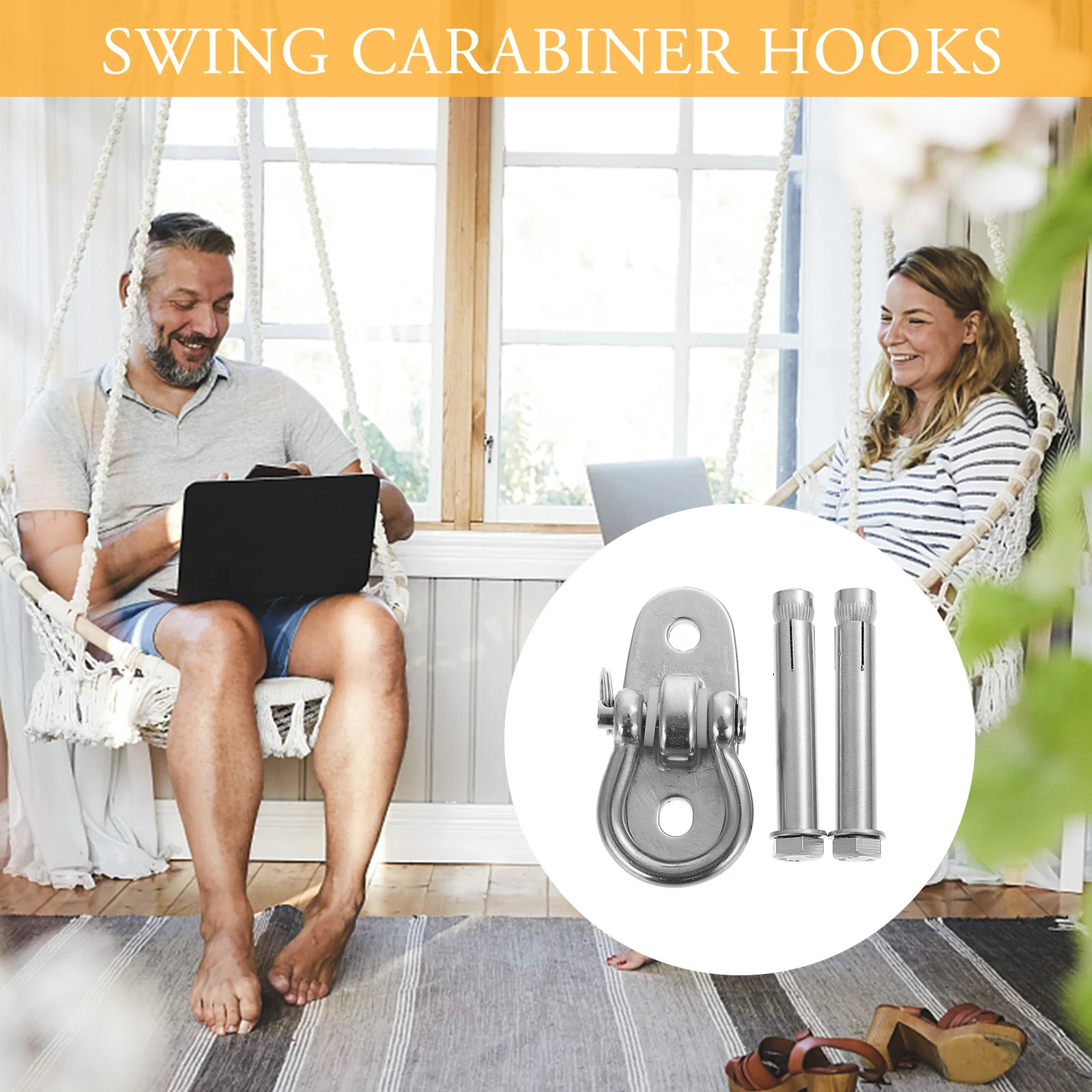 1 مجموعة عالية القوة المعادن سوينغ هوك أرجوحة حامل قدرة قوية استبدال تحديد هوك لمعدات اللياقة البدنية #3