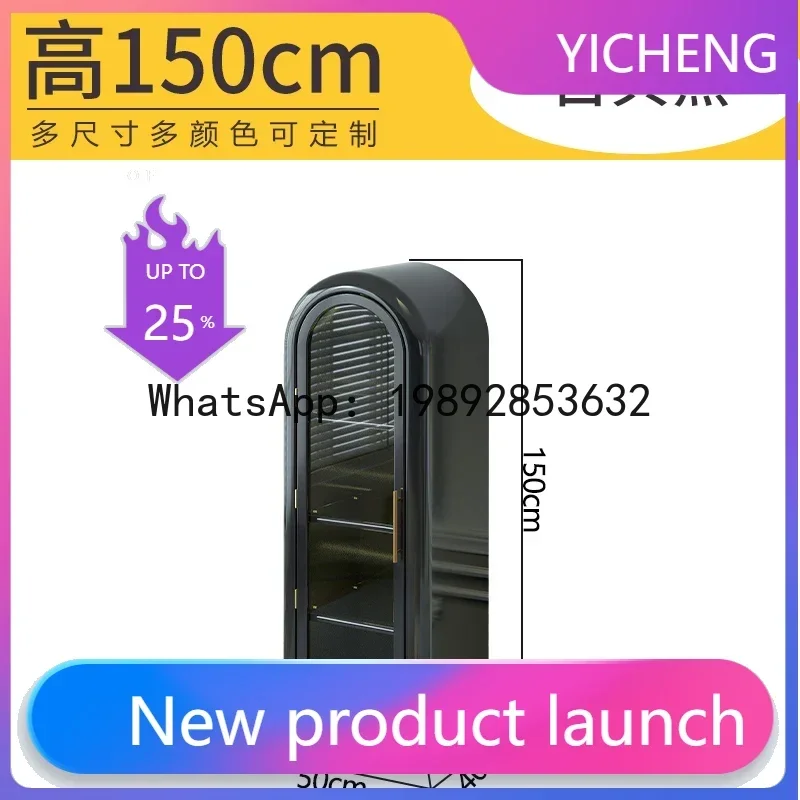 

A1 French Cream Style Storage Cabinet Solid Wood Living Room Wine Cabinet Wall-Mounted Storage Cabinet Home Bookshelf