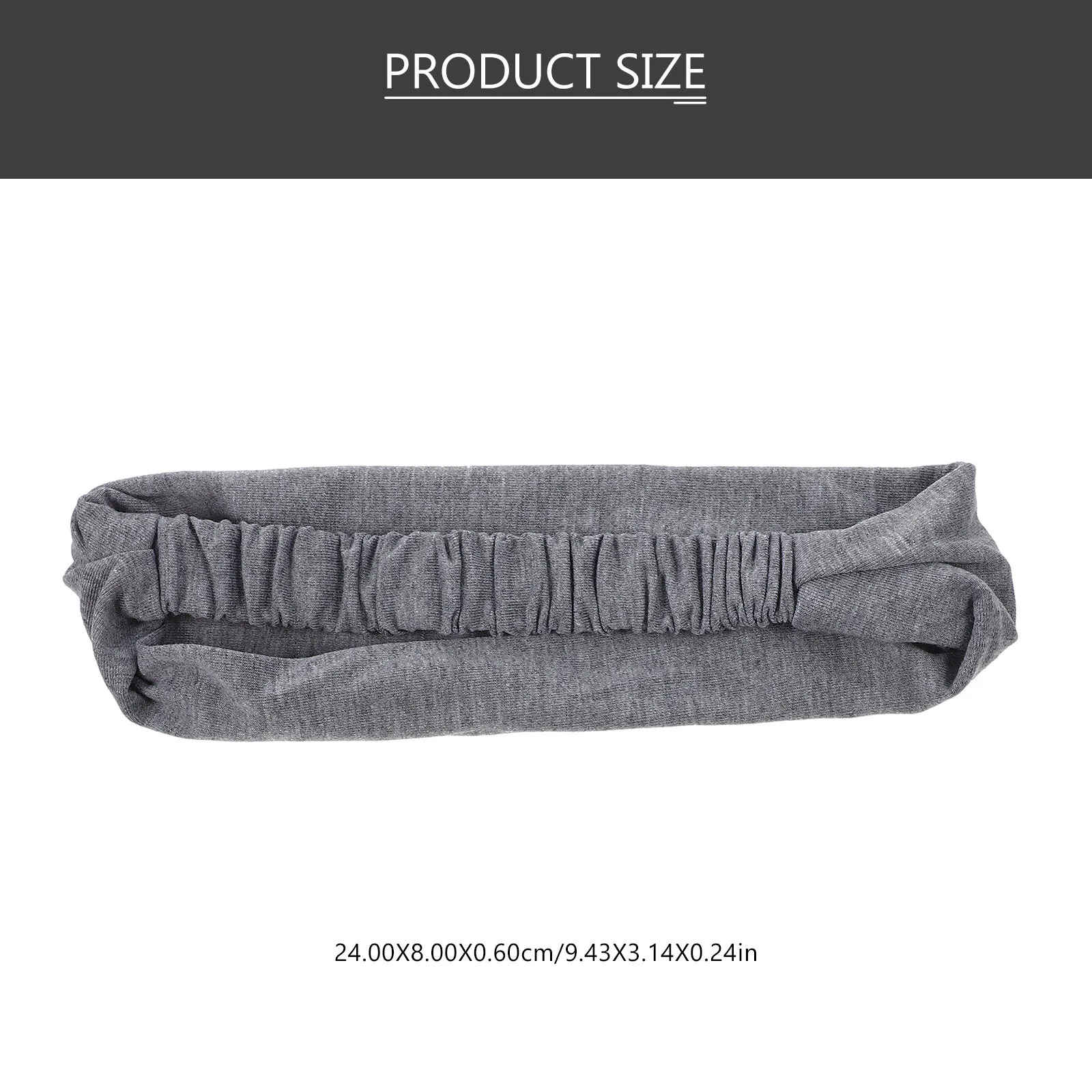 

2pcs Solid Color Cotton Headband For Women Soft Stretchy Face Washing Hairband Makeup Spa Headband Water Absorbent Practical