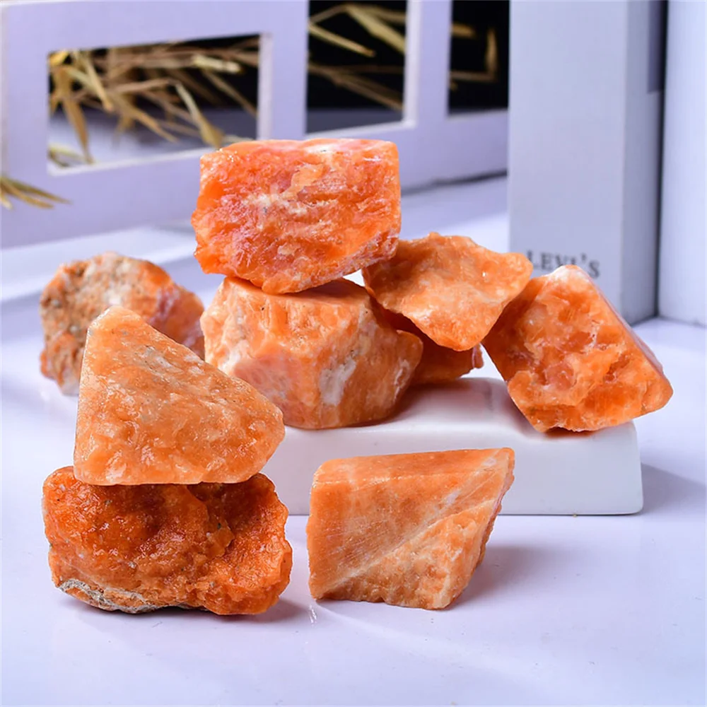 High Quality Natural Raw Sunstone Crystal Quartz Irregular Rough Mineral Specimen Reiki Healing Crystals Aroma Chakra Crystal