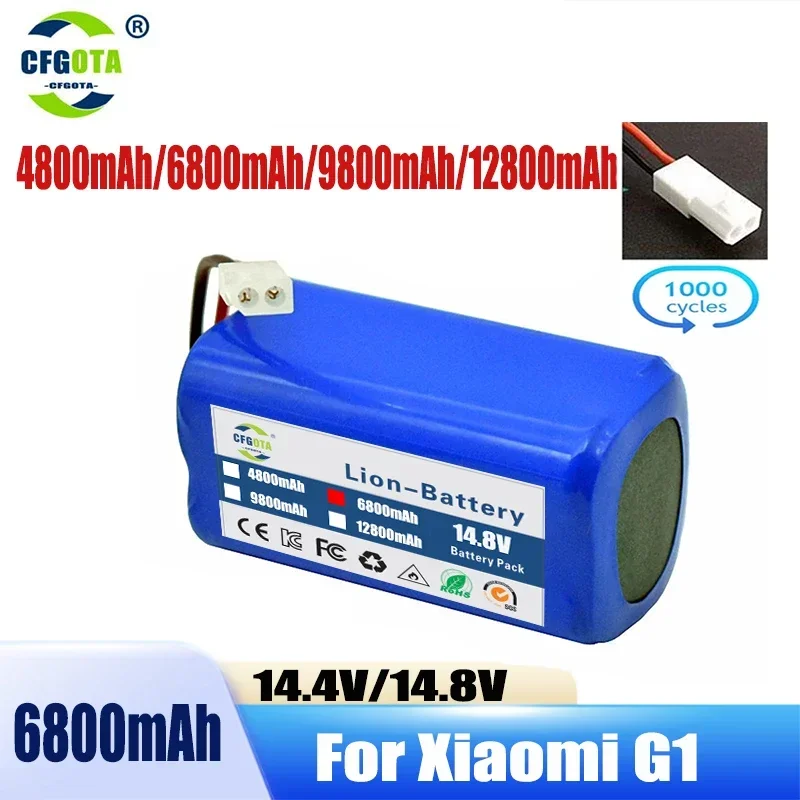 

100% Original 14.8V 12800mAh Li-ion Battery For Xiaomi G1 MI Robot Vacuum-Mop Essential MJSTG1 Robot Vacuum Cleaner Accessories