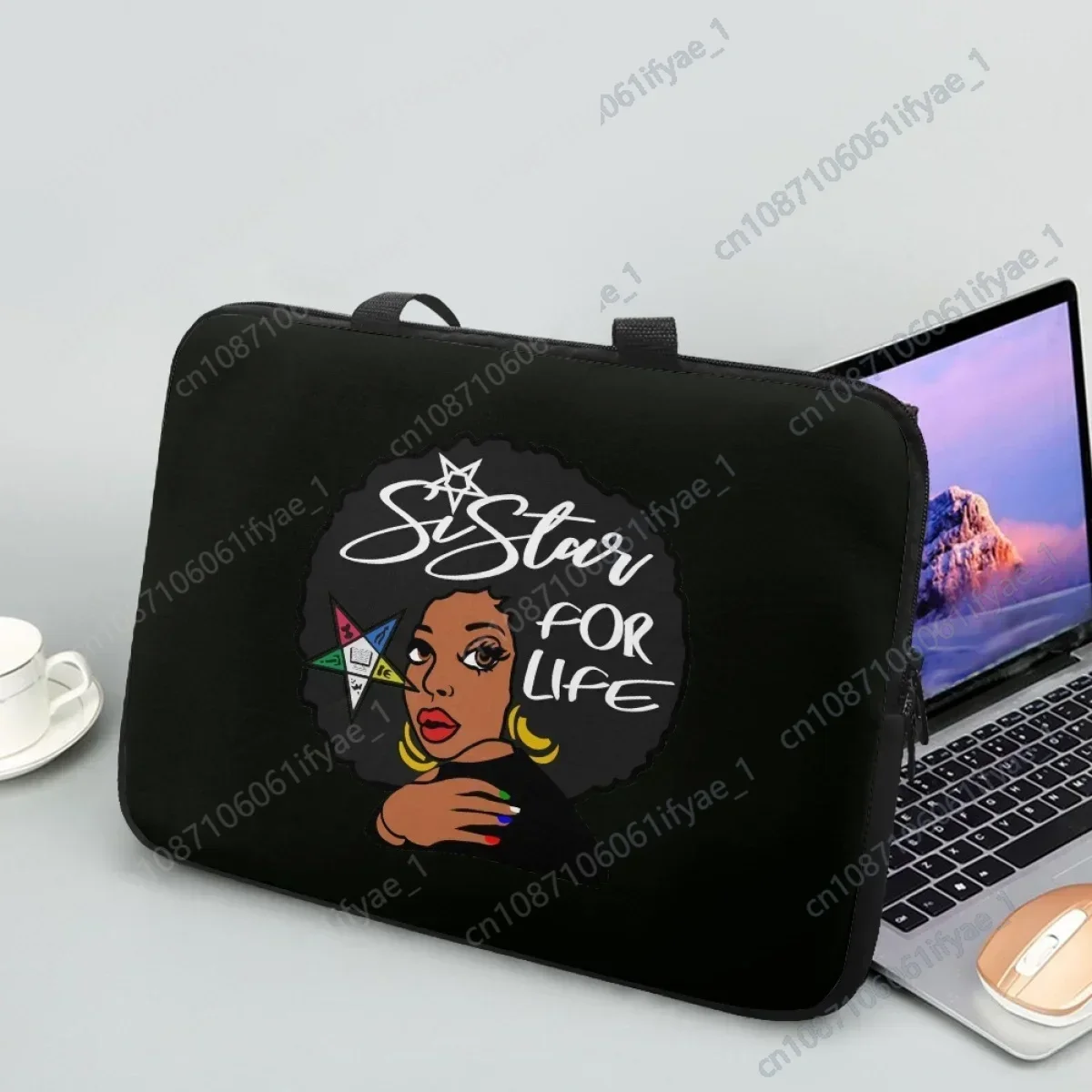 OES Sistars Order Of Eastern African Women Design Tablet Bag Fashion Shoulder Casual Handbags for 10 12 13 15 17Inch Laptop Bag