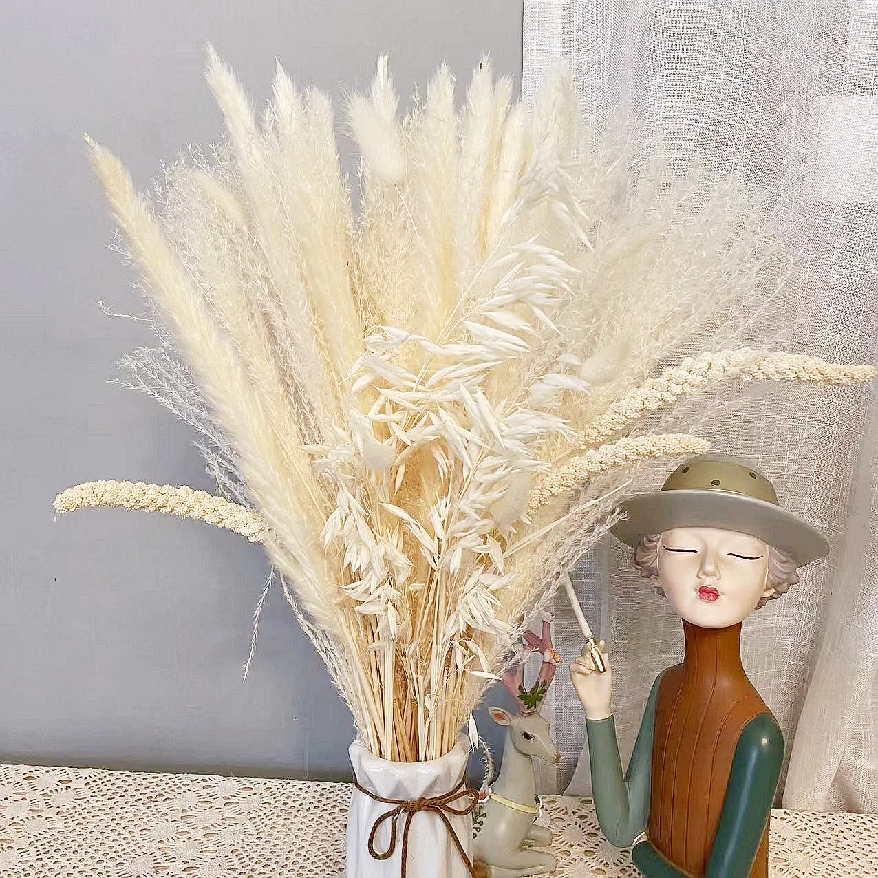 

Dried Flower Wedding Flower Arrangements Natural Pampas Grass Decor Home Boho Decor Dry flores Autumn Christmas Decoration