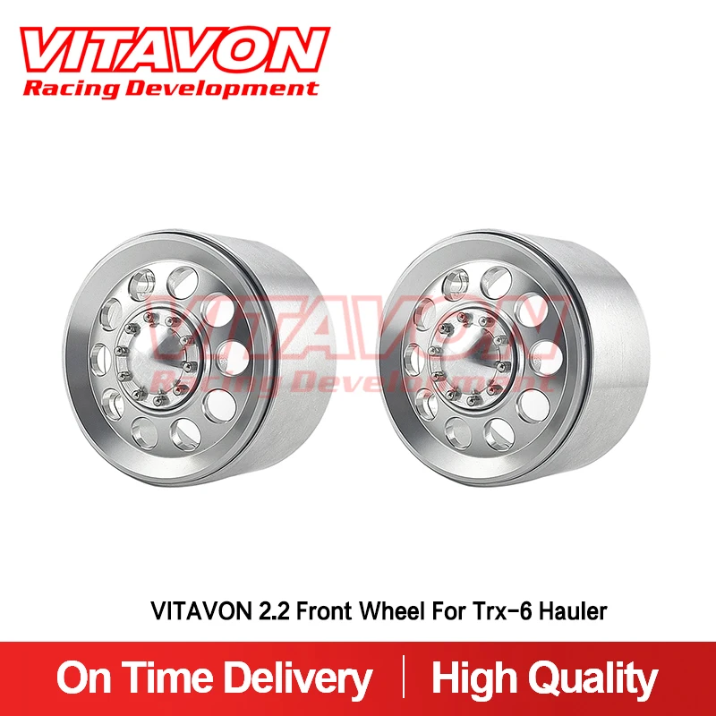 

VITAVON CNC Alu 2.2" Bead Lock Wheel Front For Traxxas Trx-6 Hauler 1/10