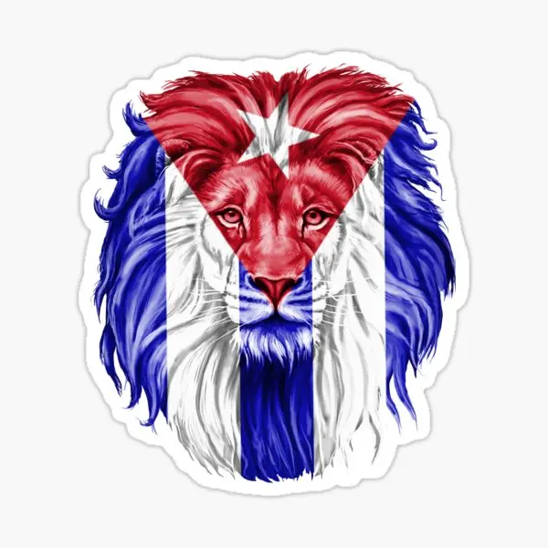 Creative CU Cuban Flag Map Emblem Sticker Laptop Truck Window Car Motorcycle Wall Glass Bicycle Helmet Van Door Room PVC Decal