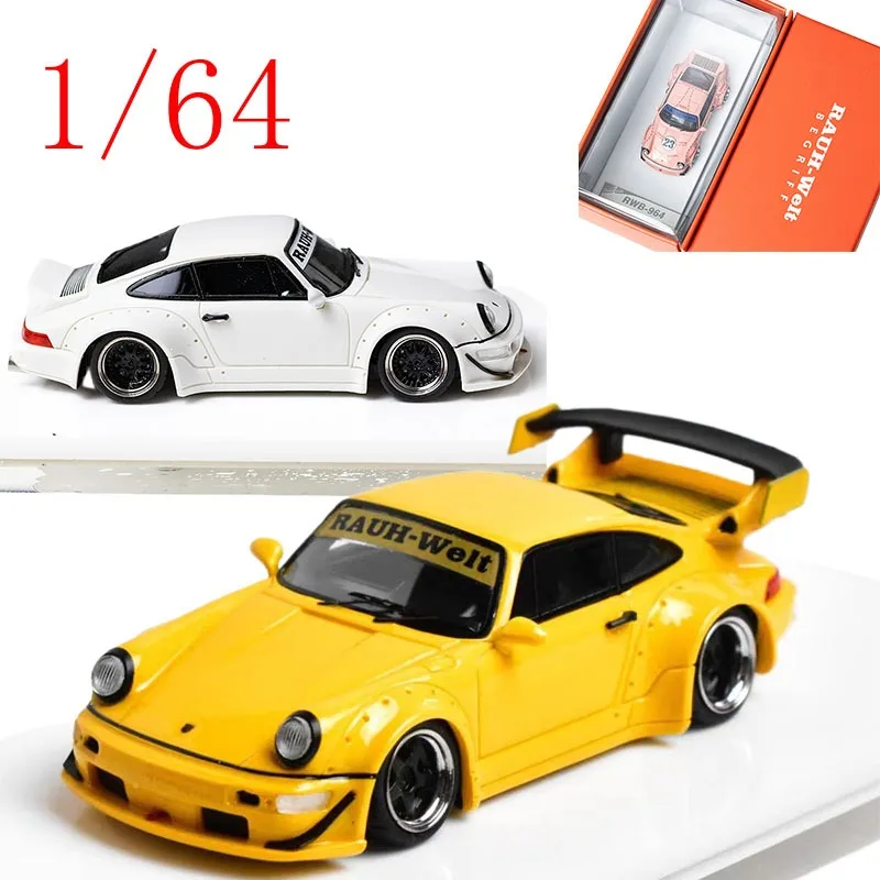 Diecast 1/64 Scale Porsche 993 RWB (Rauh-Welt Begriff) Resin Display Model Alloy Car Model Toys for Boys Gift