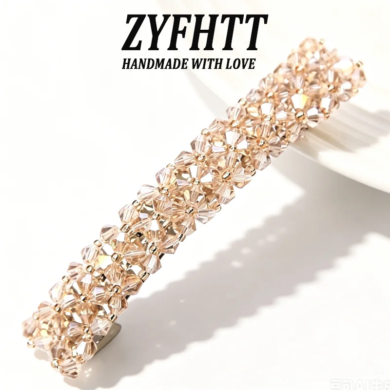 1/3 Stück ZYFHTT Strass-Metall-Haarspange für Damen, Elegante Seitenspange, Modische Mädchen-Haarnadel, Haaraccessoires – Detail 9