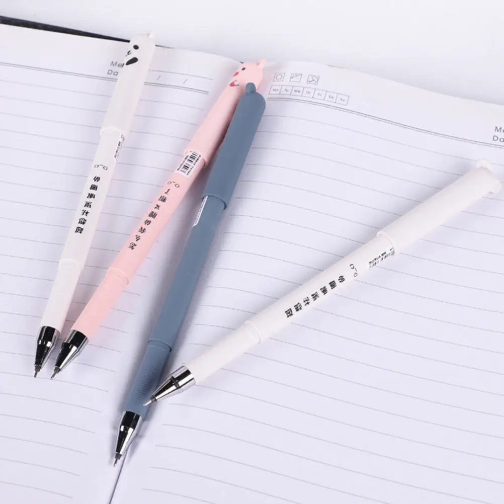 

1Set Erasable Gel Pens Cartoon Shape Ergonomic Body Smooth Writing Pens for Students Office Supplies Note Taking Gifts