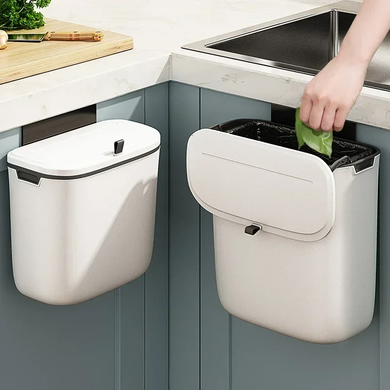 

Kitchen supplies household wall hanging trash can life storage rack practical general merchandise utensils various artifacts