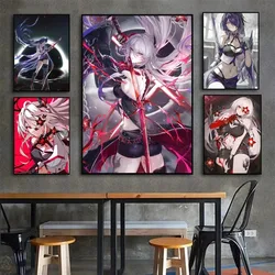 Honkai Star Rail Acheron Poster Art Wall Murals Decor Game Room Decor Gifts Kawaii HD Canvas Painting Cat Cars