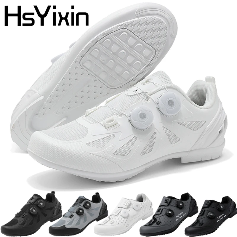 

New Flat MTB Cycling Shoes Road Cycling Shoes Men's and Women's Hiking Shoes Breathable Non-Slip Rubber Big Sole Bike Sport Boot
