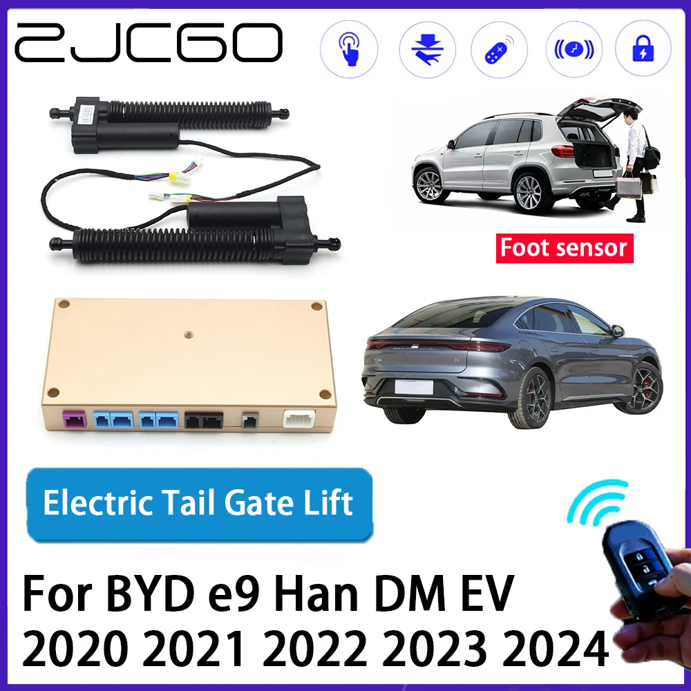 

ZJCGO Car Auto Trunk intelligent Electric Tail Gate Lift Automatic Tailgate Opener for BYD e9 Han DM EV 2020 2021 2022 2023 2024