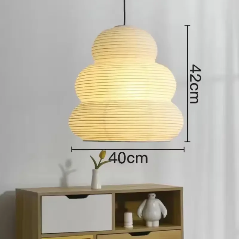 Noguchi hanglamp Japanse Akari Rijst hanglamp voor Slaapkamer Woonkamer hotel Trappen loft Rijstpapier Opschorten Kroonluchter