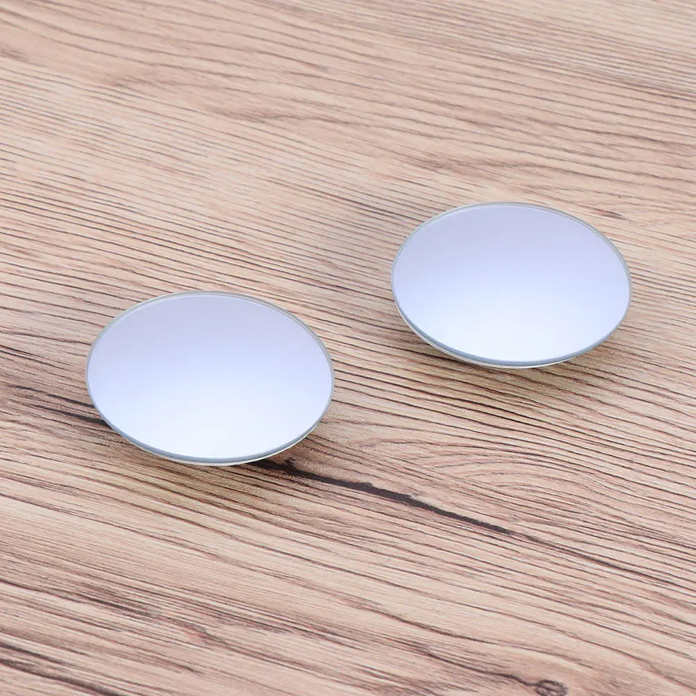 2Pcs Waterproof Rust Resistant Blind Spot Mirror Ultra Thin Convex Glass 360 Rotation Adjustable Swivel Mount for All