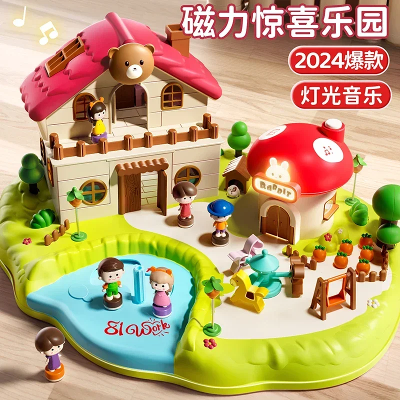 

Children's Magnetic Playground Toys Girls 5 Magnetic 6 A 13 Girls 8 Puzzle 12 Magnet 3 Games 6 Intelligence 4 Years Old
