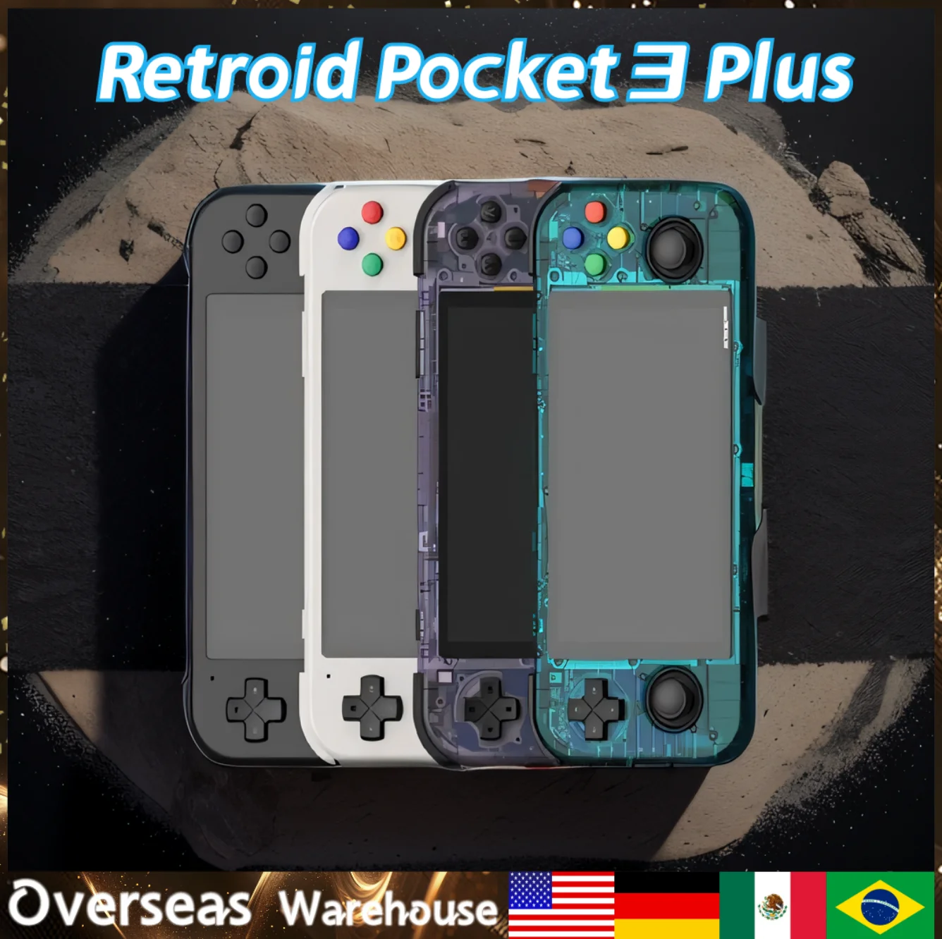 Retroid Pocket 3 Plus Console di gioco retrò portatile videogioco PSP Regalo Regalo di compleanno Console per videogiochi Console di gioco retrò 4.7