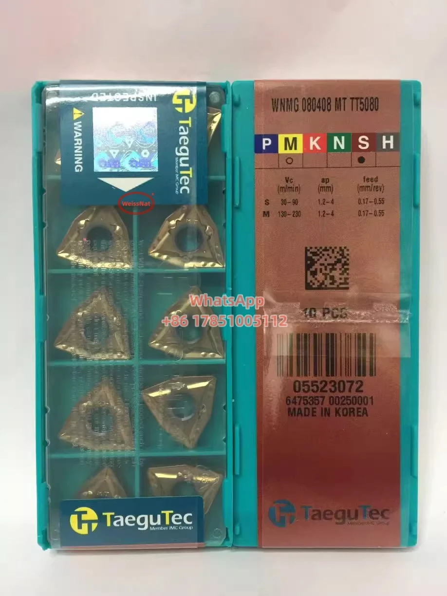 

TaeguTec WNMG 060404 МТ,WNMG 080404 ЭМ, WNMG 080404 FG,WNMG 080404 МТ,WNMG 080408 Твердосплавные вставки MT, TT5080