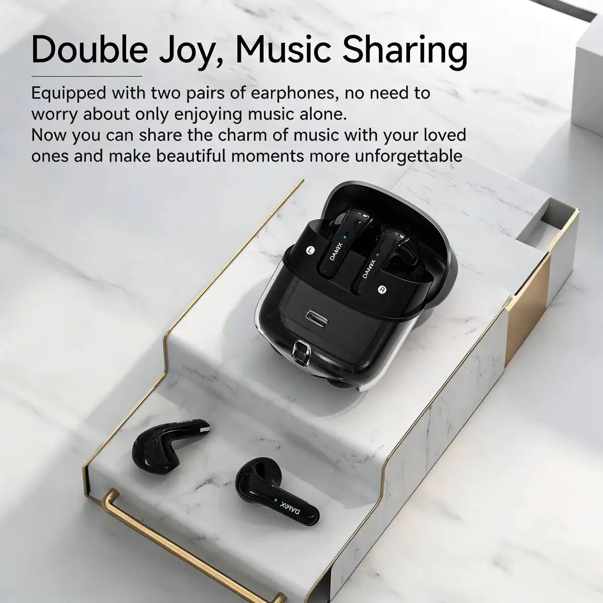 무선 블루투스 이어폰 고화질 음성 스테레오 통화 소음 감소 단면 핸즈프리 이어폰 IPX4 방수