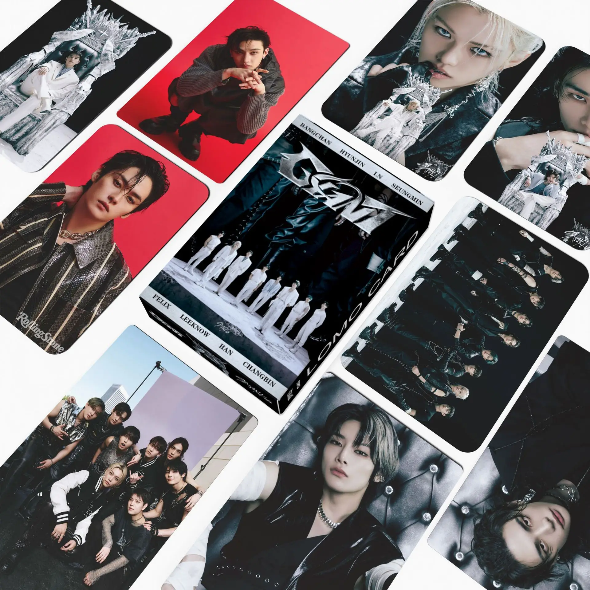 

Skzoo Straykids Japan 2nd Album Giant Photocards 55 Pcs Kpop Idol Lomo Collection Felix Merch For Fans Collectible Souvenir Gift