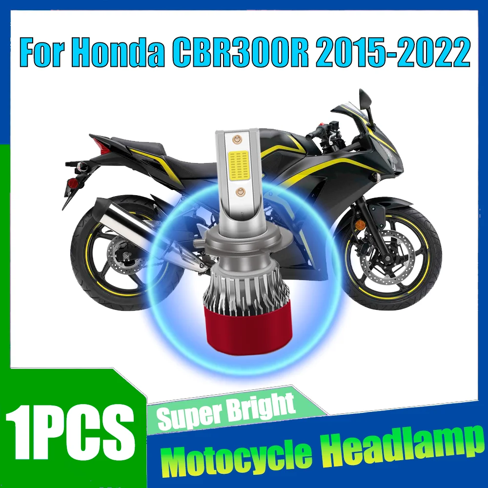 

1PCS H7 Motorcycle Headlight 6000K Super Bright White Canbus No error High Power LED Headlight 12V For Honda CBR300R 2015-2022