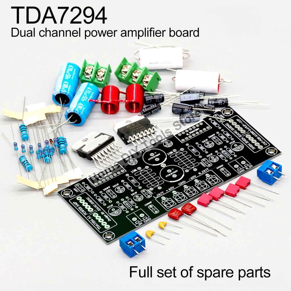 

TDA7294 200W High Power Audio AMP Amplifier Board DC24-40V Kits Mini Audio Amplifier DIY Kit Board