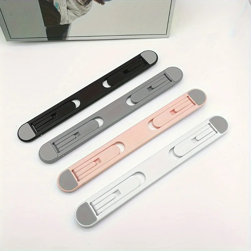 قطعة واحدة من حامل الكمبيوتر المحمول القابل للتعديل، مادة ABS المحمولة، رف تبريد المكتب، تعليق قابل للطي للتخزين غير المرئي المحمول #5