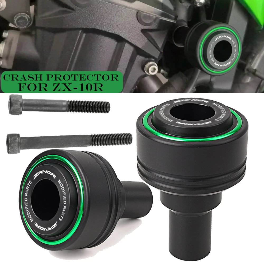 

For Kawasaki Ninja ZX10R ZX-10R ZX 10R 2016-2025 Motorcycle Frame Sliders Falling Protection Pad Crash Protector Accessories