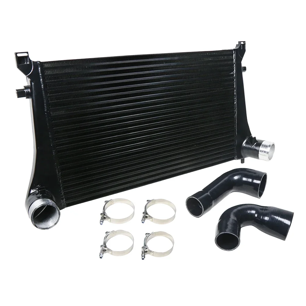 70mm Competition Tube and Fin Intercooler for VW MK7 GTI Golf R VAG 1.8T 2.0T 8V A3 S3 Aluminum Golf 7 Intercooler Kit