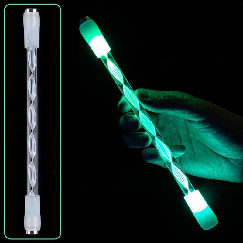 Finger Spinning Pen Decompression Rotating Pen Bulit-in LED Lights Kids Rewards
