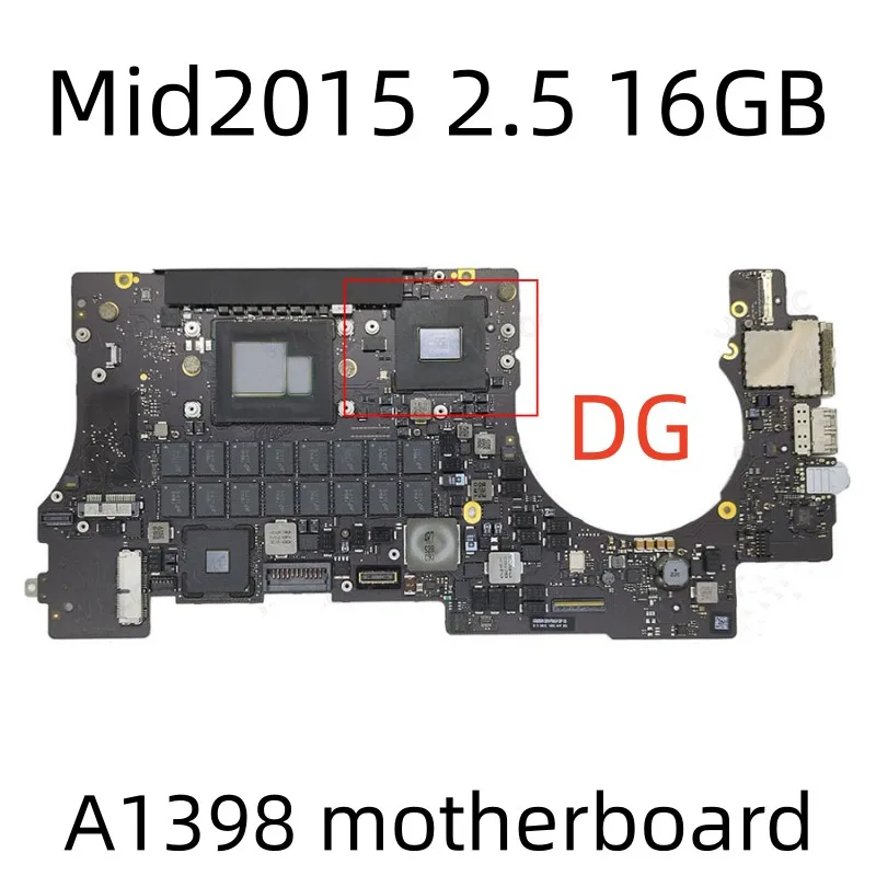 

Original Laptop Motherboard for MacBook Pro, Logic Board, Retina, A1398, Tested, 2015, 15 ", 820-00138-A, 820-00426-A