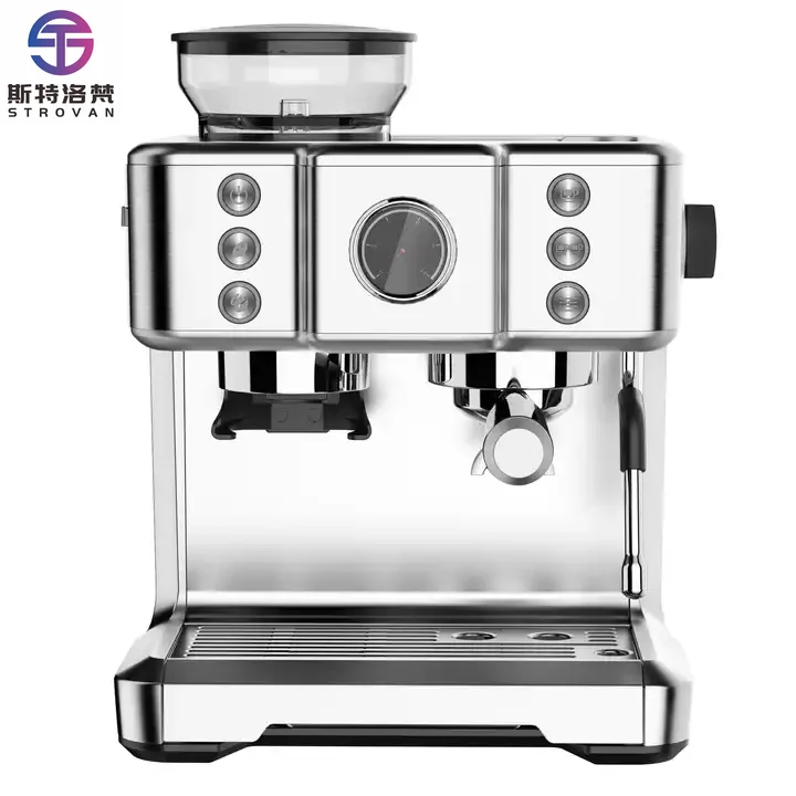 

STLF 15 Bar Italian Pump Espresso Cappuccino Coffee Maker Commercial Semi-Automatic Intelligent Electric Stainless
