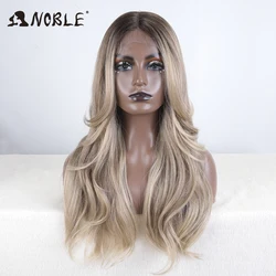 Noble Cosplay dantel ön peruk sentetik 24 