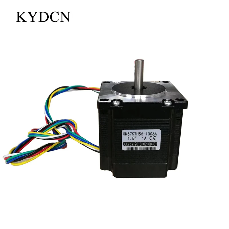 23 stepper motor 57 stepper motor 1.8 degrees 56mm thickness four-phase six-wire