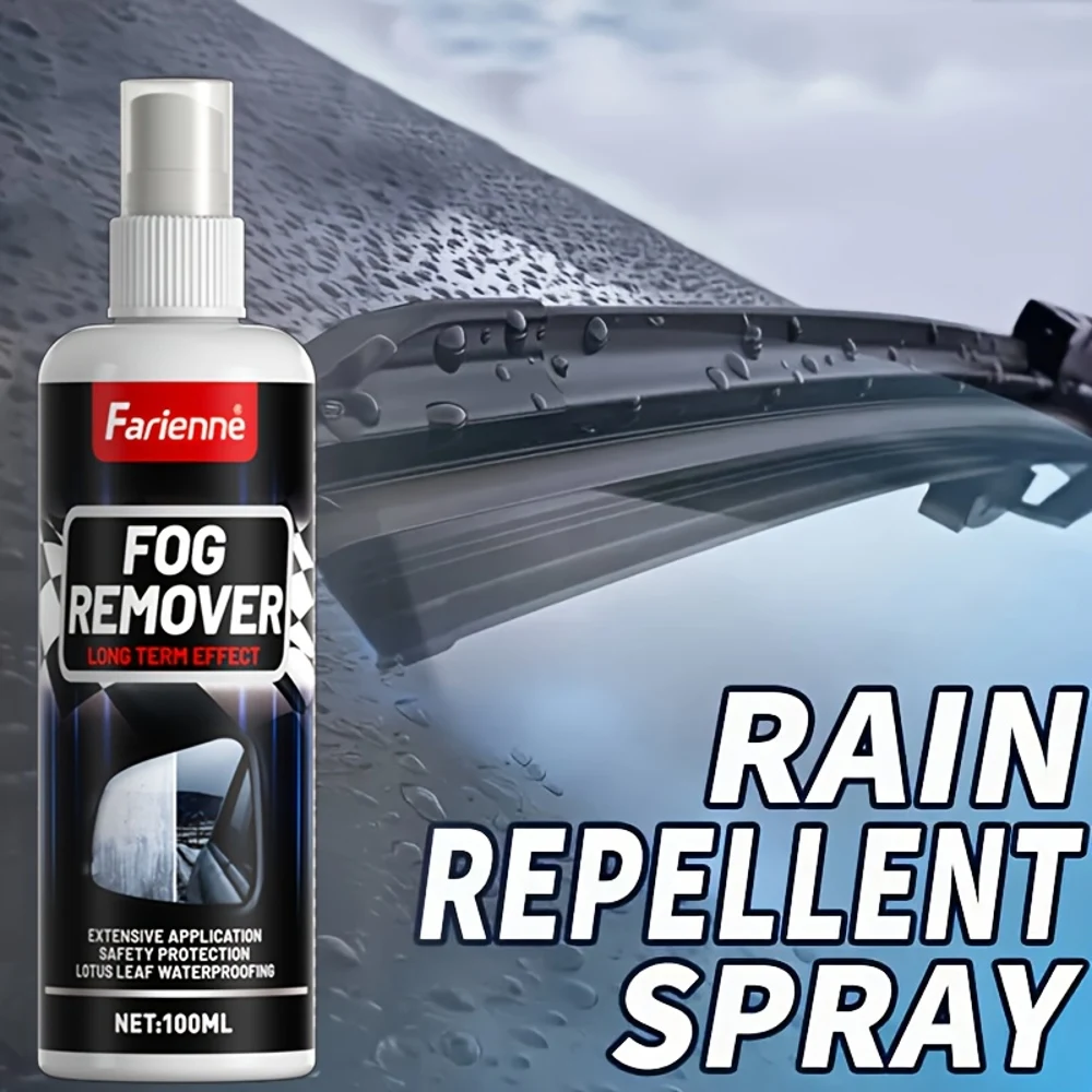 بخاخ FARIENNE Nano المضاد للضباب وإزالة الضباب - تركيبة سريعة الجفاف، تأثير طويل الأمد، 100 مل قاتل ضباب سريع المفعول للسيارة W