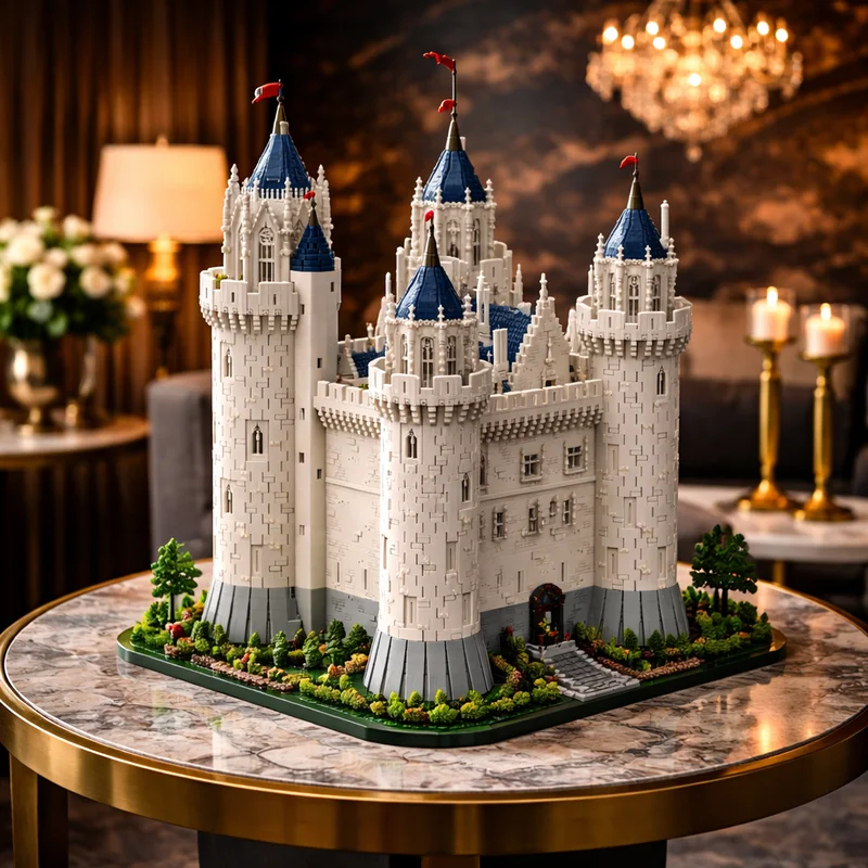 32083pcs MOC Chateau De Haute-Dogue-sur-Loire - A Late Medieval Castle Model Building Blocks Toys Construction Christmas Gift 3D