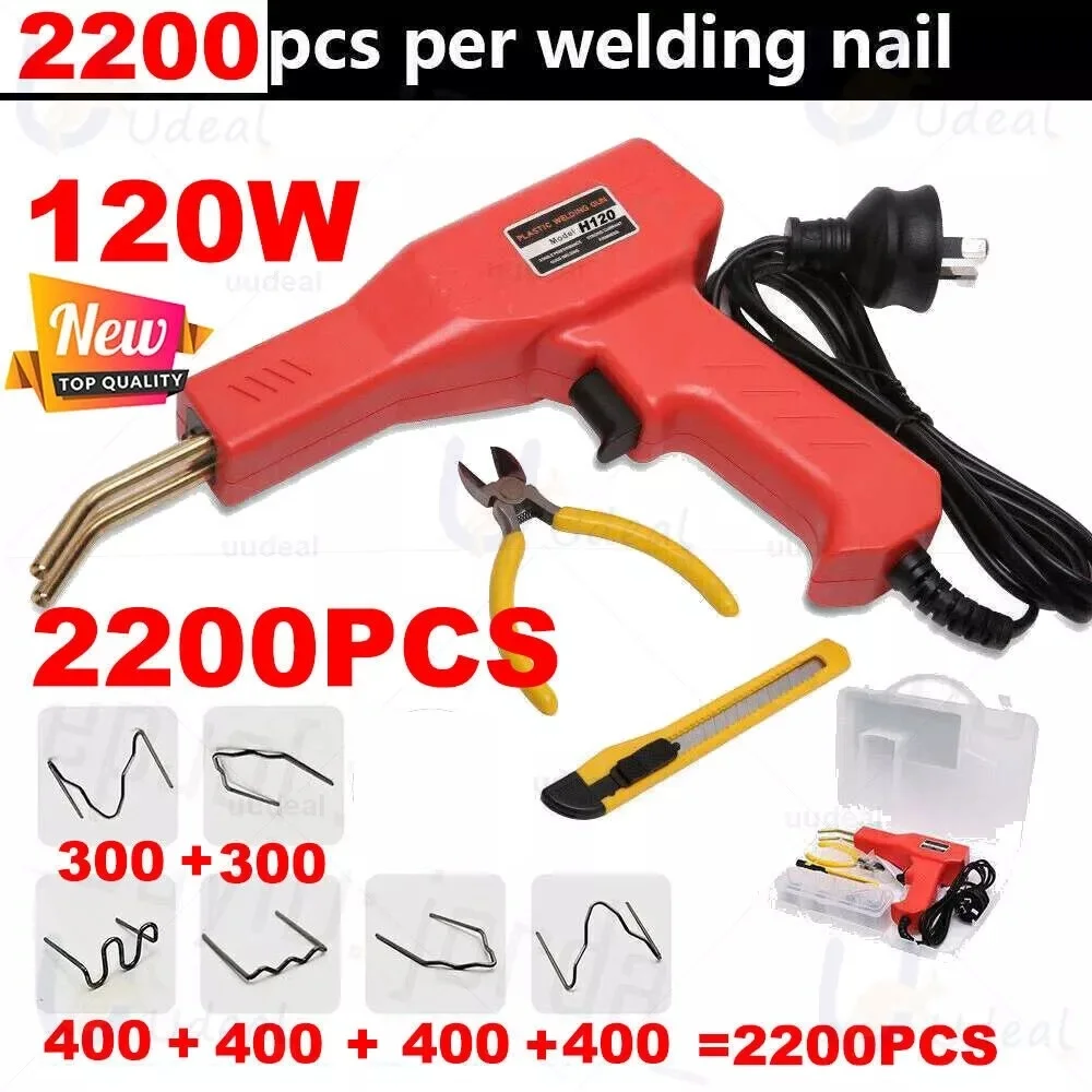 120W Plastic Welding Machine Stapler Welder Garage Tool Repair Kit Car Bumper