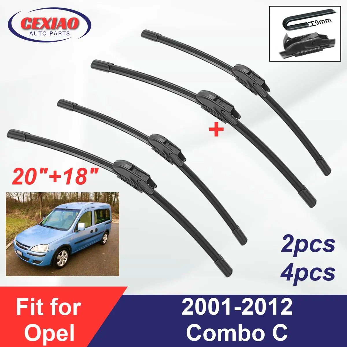 

Щетки стеклоочистителя для Opel Combo C 2001-2012
