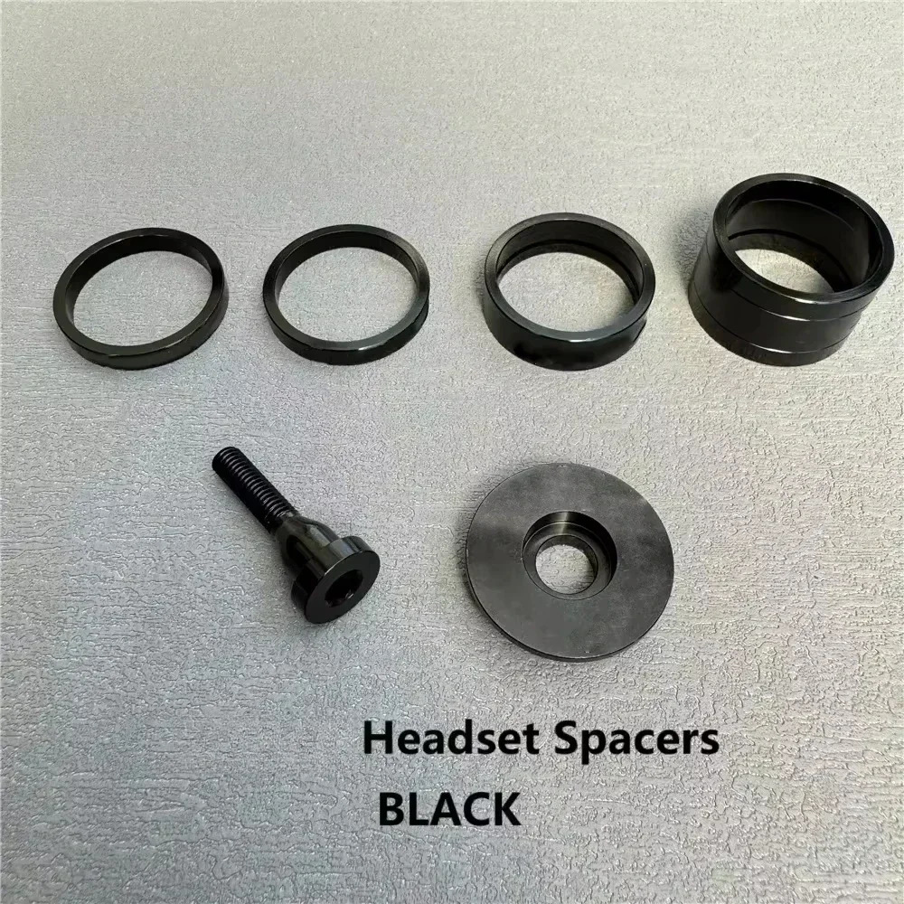 Colorful Bicycle Headset Spacer Alloy Aluminum CNC-Made 5mm/10mm/20mm Top Cap Bolts Bike Parts