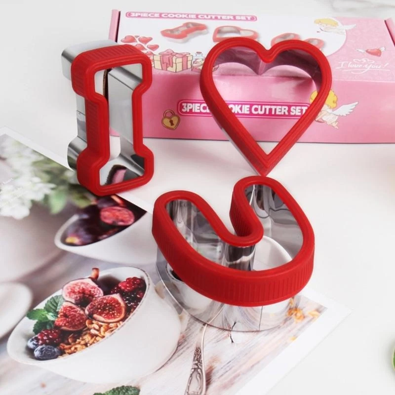 

Valentine Series Cookie Cutter Vegetable Biscuit Mold Baking Pastry Tools Stainless Steel Fondant Bakeware