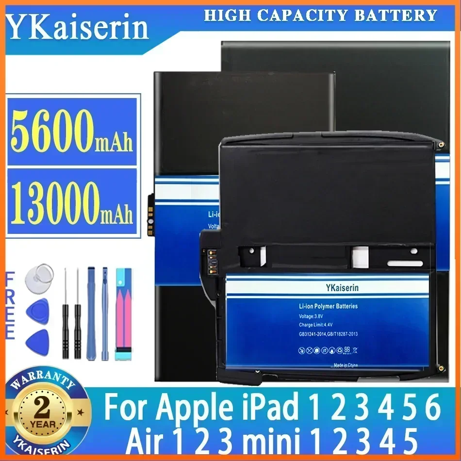 

Аккумулятор для Apple iPad 1/2/3/4/5/6 Pro 10.5 2nd/mini 1/23/4/5 Air 1/2/3 A2152 A1315 A1432 A1489 A1395 A1538 A1547 A2152 bateria
