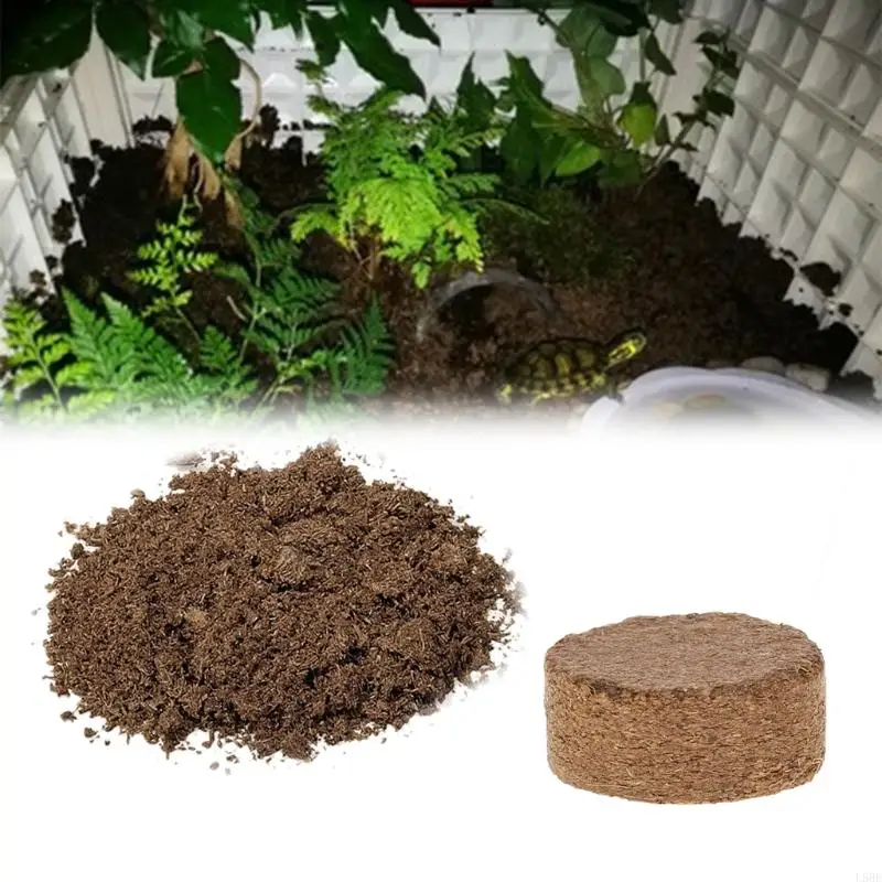 

Fiber Coir Pellet Nutrient Soil Lightweight Plant Compressed Base Garden L5BE