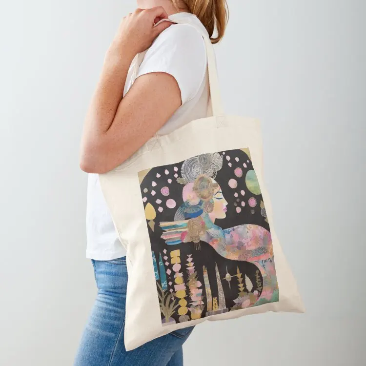 

Dreamer In Transit Portrait Tote Bag foldable reusable bag Big bag women Large bags for women shopping cart bags